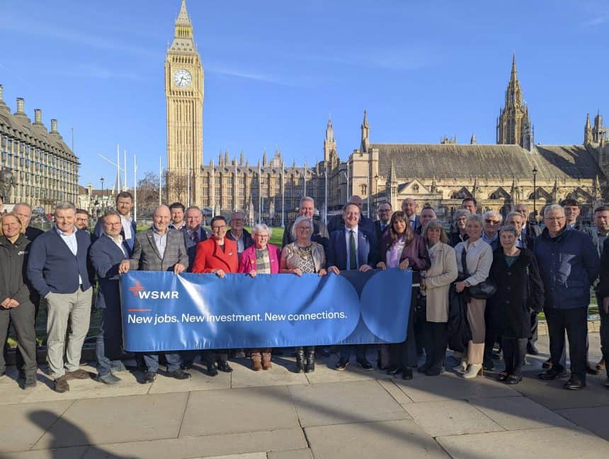Over 120 stakeholders took the train journey to London to lobby for improved rail connections.
