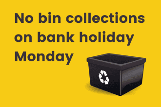 No bin collections on bank holiday Monday
