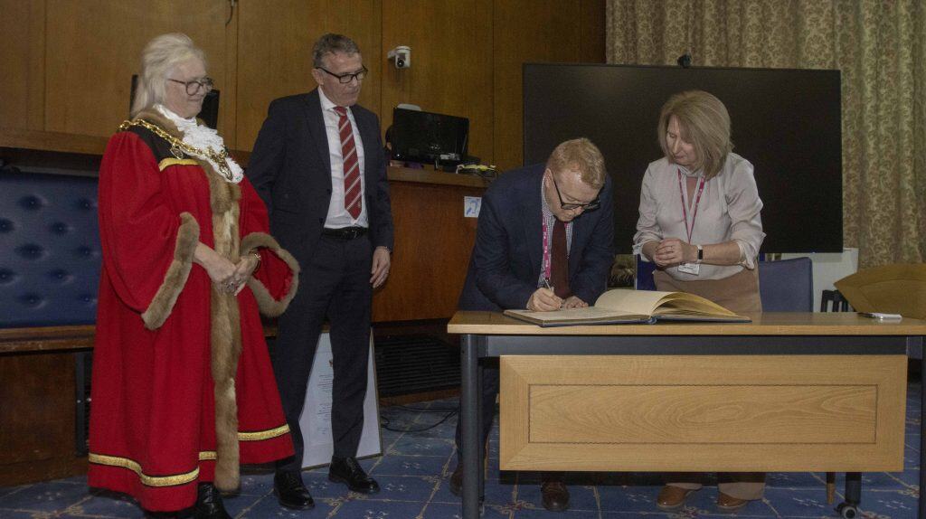 Picture special: Wrexham manager Phil Parkinson receives Freedom of the County Borough