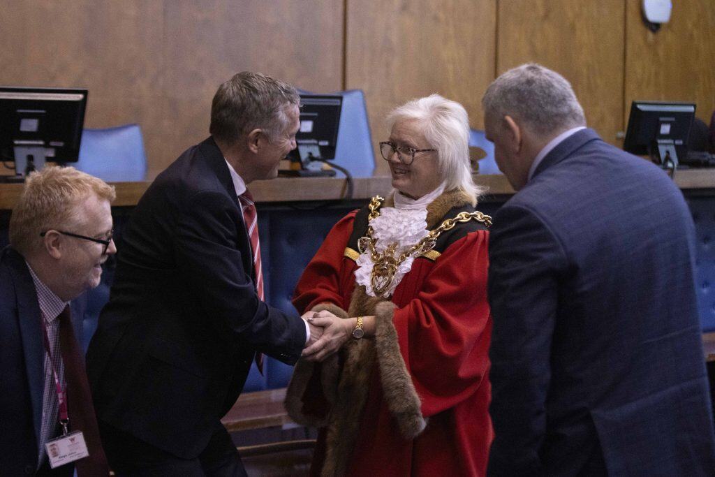 Picture special: Wrexham manager Phil Parkinson receives Freedom of the County Borough