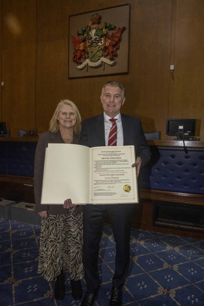 Picture special: Wrexham manager Phil Parkinson receives Freedom of the County Borough