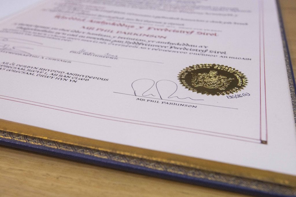 Picture special: Wrexham manager Phil Parkinson receives Freedom of the County Borough