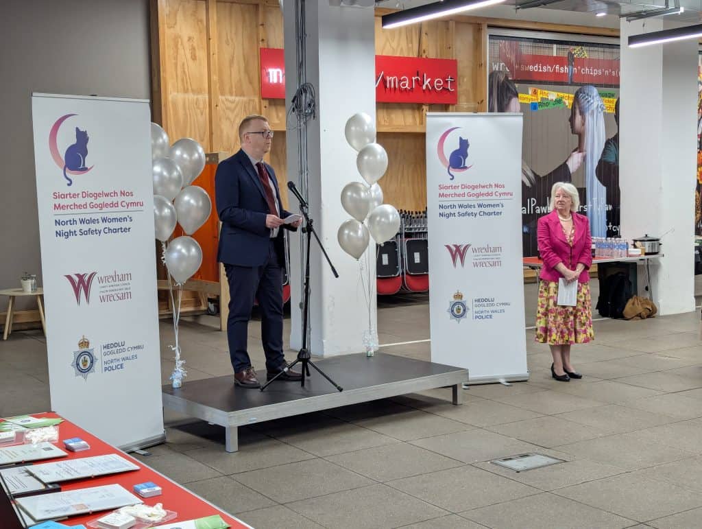 Launch of North Wales Women’s Night Safety Charter at Ty Pawb.