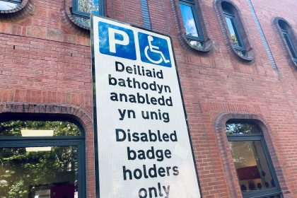 Blue badge holders only parking