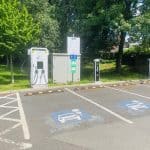 Electric vehicle charging - Library car park