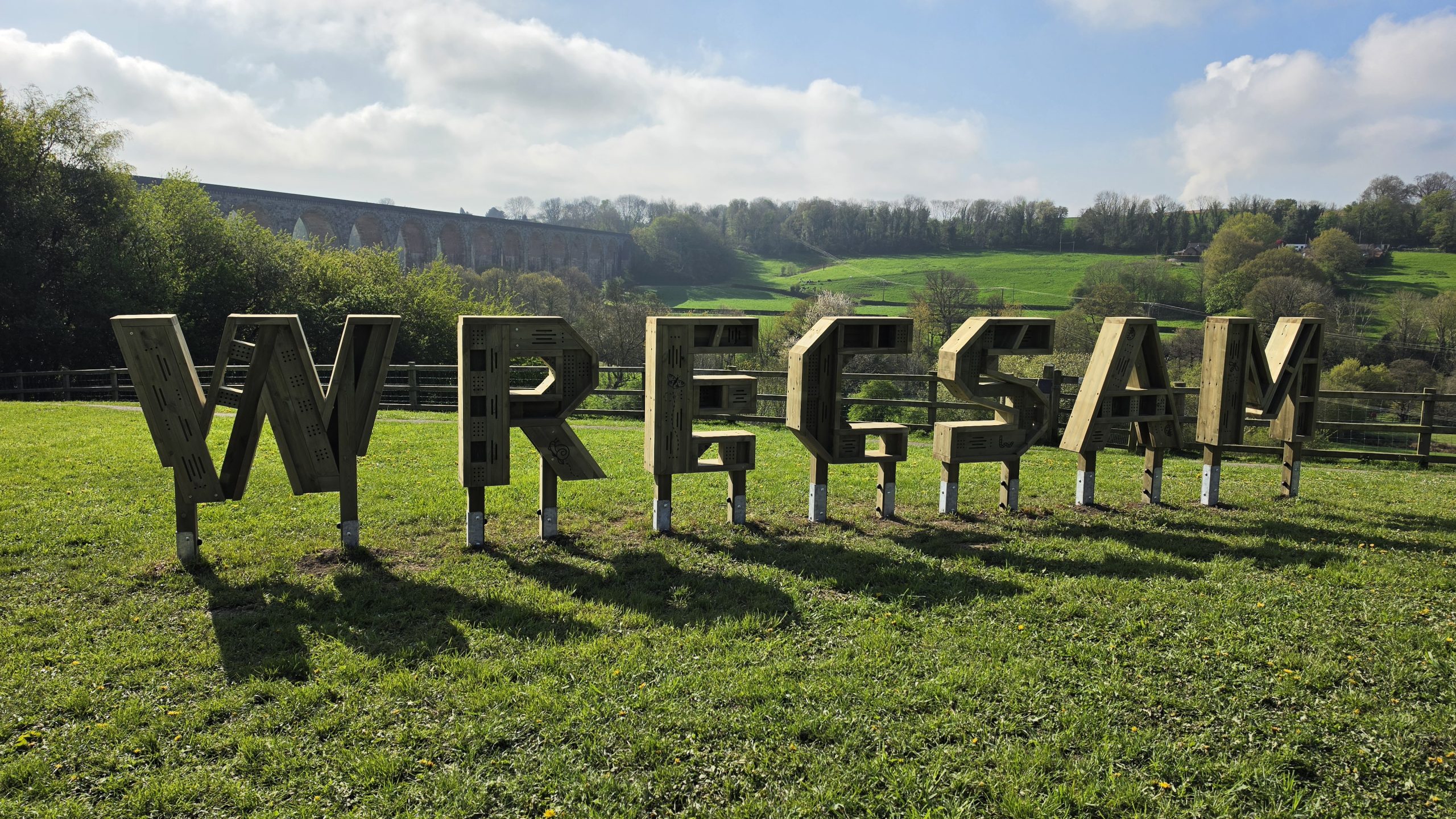 W.R.E.C.S.A.M bug hotel installed at Tŷ Mawr Country Park