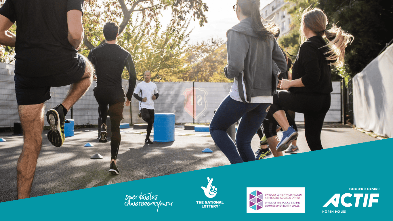 sportwales chwaraeoncymru The National Lottery Swyddfa Comisiynydd Heddlu Office of the police and crime commissioner North Wales Gogledd Cymru Actif Actif North Wales