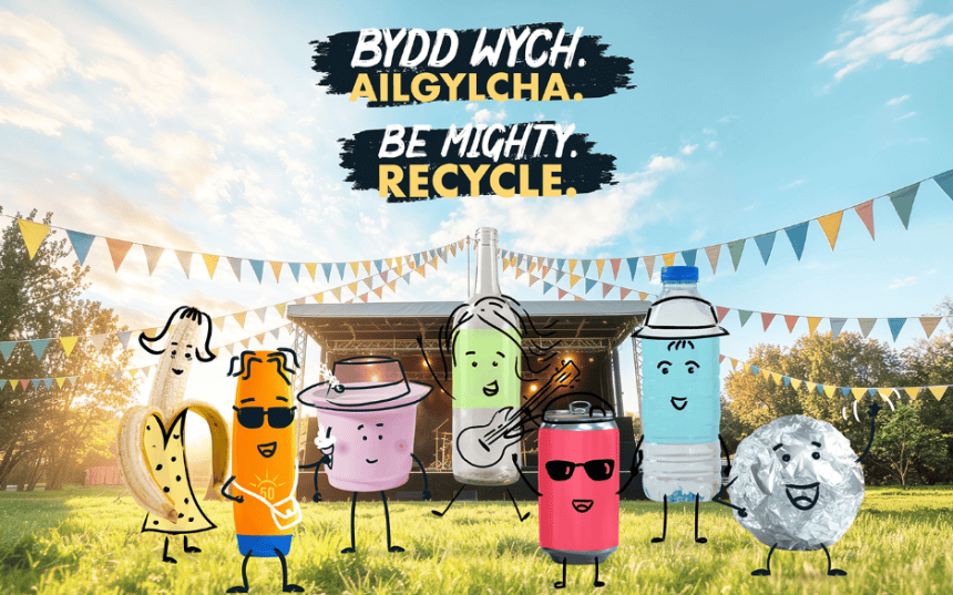 Be Mighty Recycle - festivals. Let's take recycling on tour.