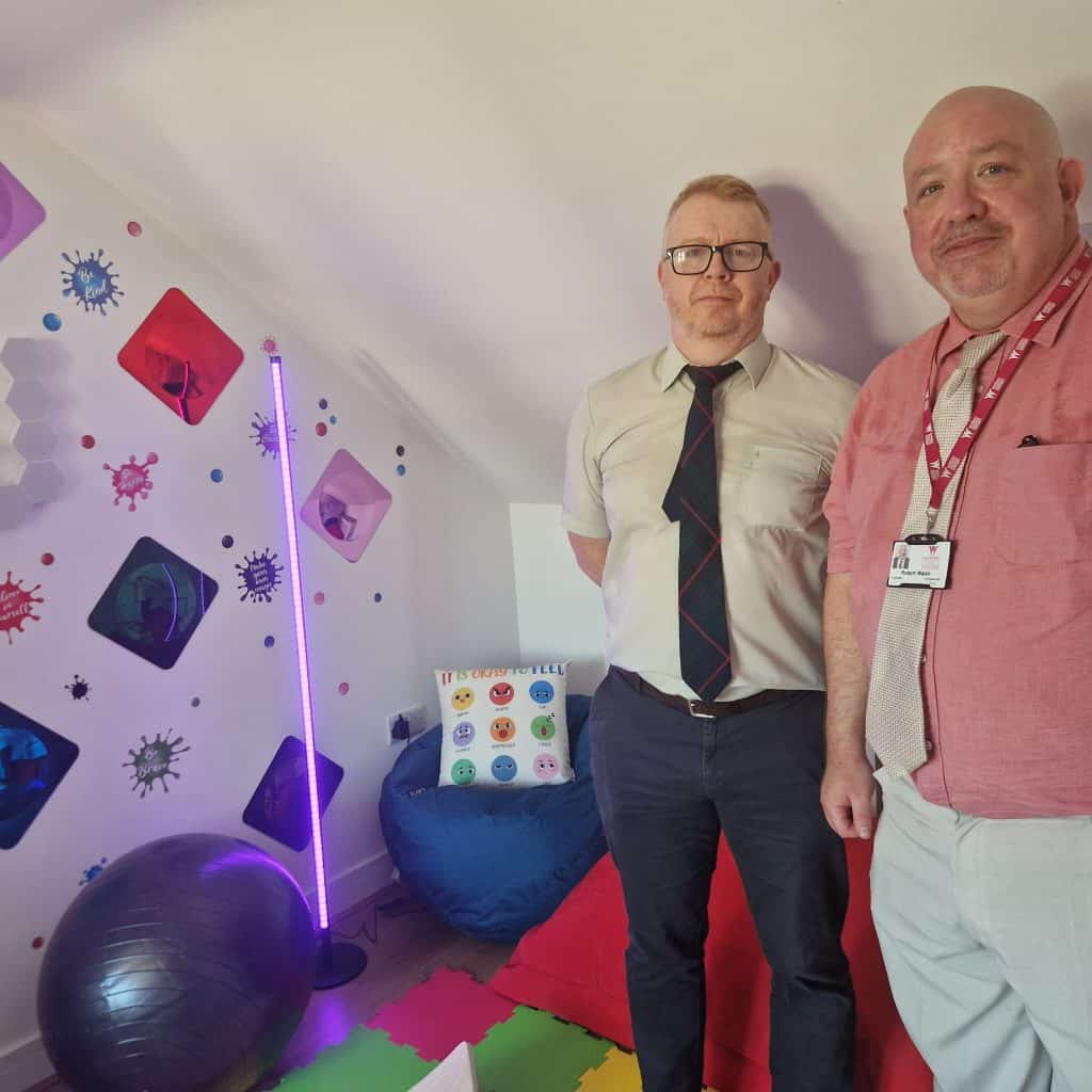 Wrexham Council Chief Executive Alwyn Jones and Lead Member for Children's Social Care Councillor Rob Walsh