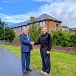 Councillor Mark Pritchard, Leader of Wrexham Council, and Yana Williams, Chief Executive at Coleg Cambria