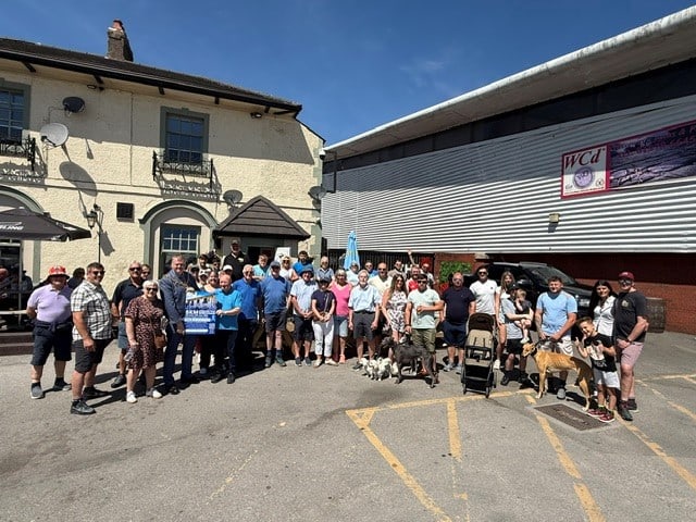 Prostate cancer sponsored walk and funday at The Turf pub in Wrexham