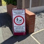 Temporary signs installed to tackle dog fouling hot spots