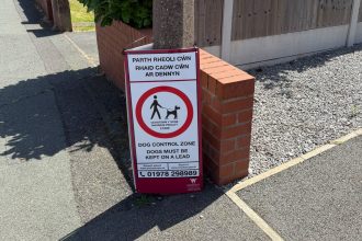 Temporary signs installed to tackle dog fouling hot spots
