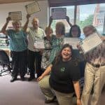 Groundwork North Wales community learners with their certificates