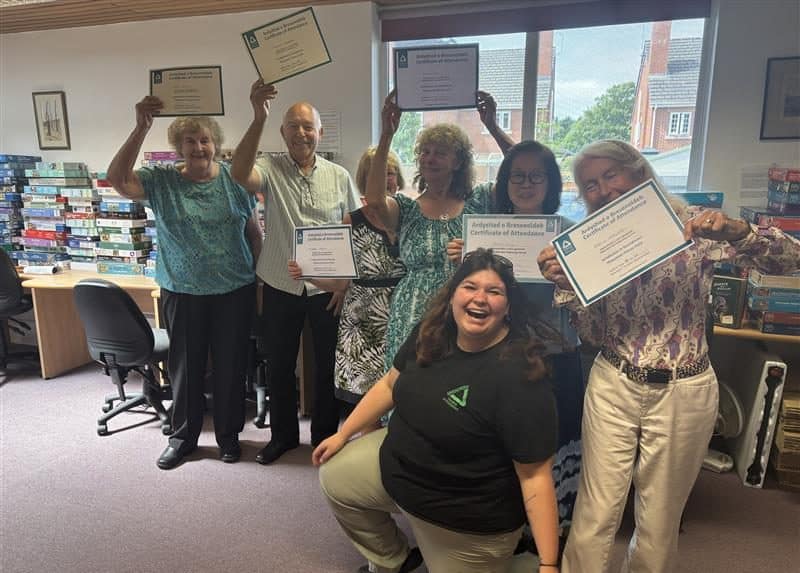 Groundwork North Wales community learners with their certificates