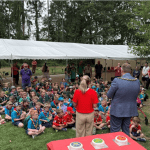 Mayor visiting the Cox Lane scouting grounds