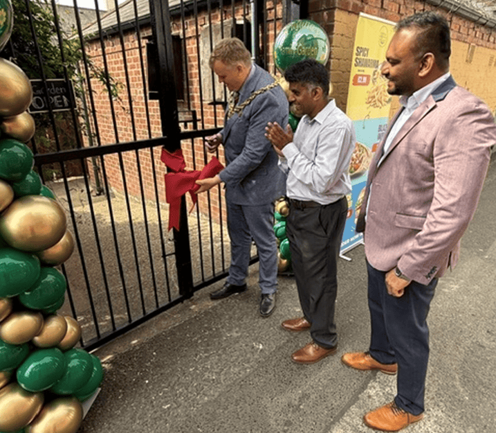 Opening of Kristina's Cafe garden