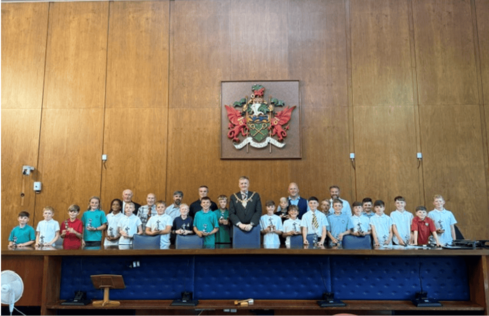 Under 16's Wrexham football presentation
