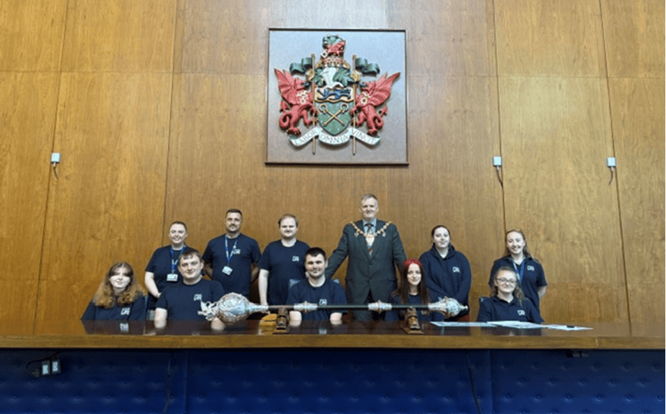 Members of We Mind The Gap visiting the Guildhall
