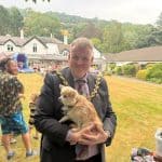 Mayor of Wrexham attending Dolywern summer fair