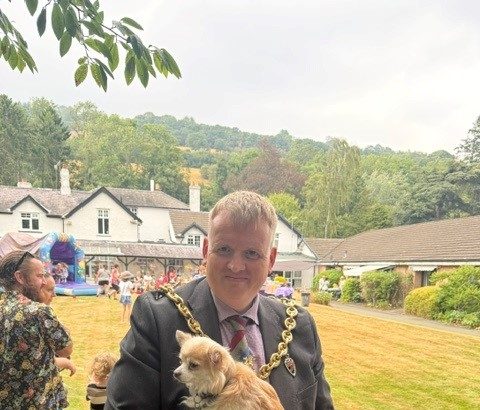 Mayor of Wrexham attending Dolywern summer fair