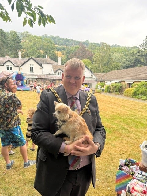 Mayor of Wrexham attending Dolywern summer fair