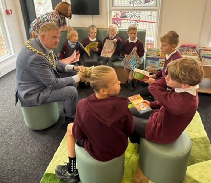 Opening of the new library at All Saints primary